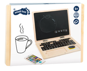 Holz-Laptop mit Magnet-Tafel (78 Magnete)