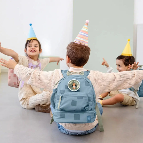 Kindergartenrucksack – Pattern Party Blue