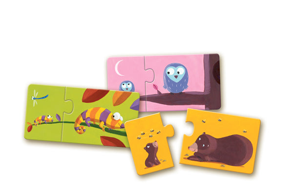 Puzzle Duo Djeco dla najmłodszych - Mamy i ich dzieci - tablude.com