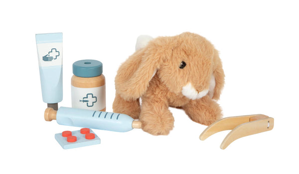 Rollenspielset Arzttasche - Tierarzt-Tasche mit Hase