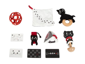 Geschenkset Baby-Box - Sinnesspielzeug, 7 Teile (0-3 Monate)