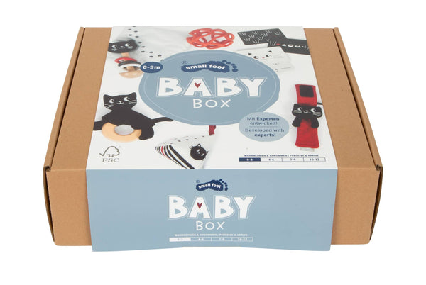Geschenkset Baby-Box - Sinnesspielzeug, 7 Teile (0-3 Monate)