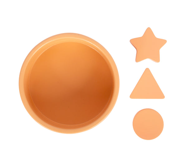 Montessori Sortierspiel - mit Zange (5 Schalen, 15 Elemente)