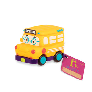 Trzy miękkie autka B. Toys - Wheeeels Mini z radiowozem - tablude.com