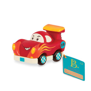 Trzy miękkie autka B. Toys - Wheeeels Mini z radiowozem - tablude.com