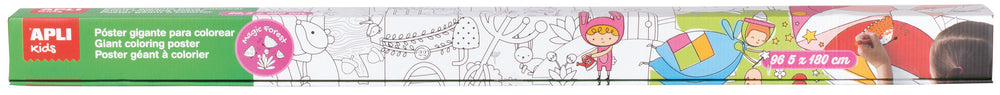 Riesiges Poster, Sticker zum Ausmalen – Zauberwald - tablude.com
