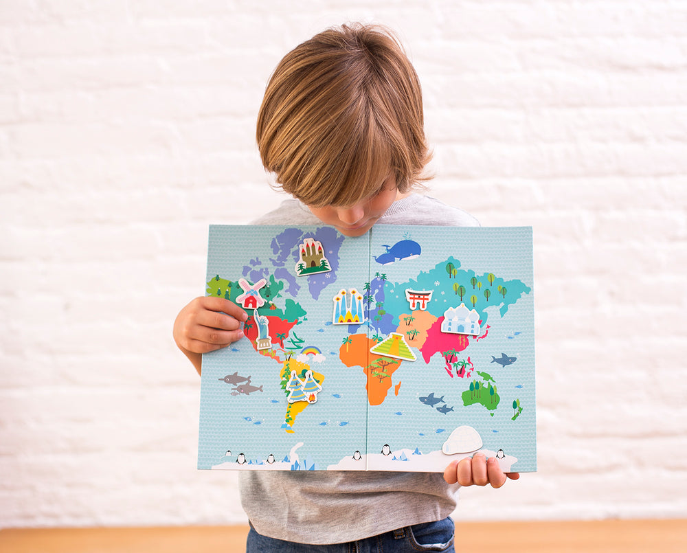 Magnetisches Puzzle – Weltkarte - tablude.com