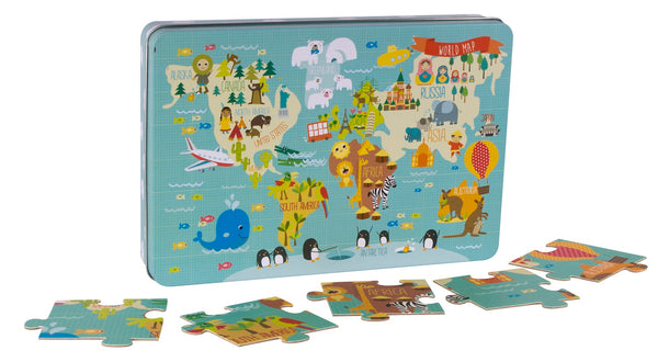 Puzzle XL – Weltkarte 3+ - tablude.com