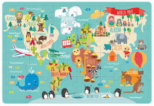 Puzzle XL – Weltkarte 3+ - tablude.com