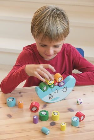 Geschicklichkeitsspiel – Balancierende Pinguine - tablude.com