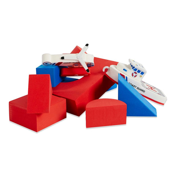 Badespielzeug – Küstenwache mit Hubschrauber, 11-teilig - tablude.com