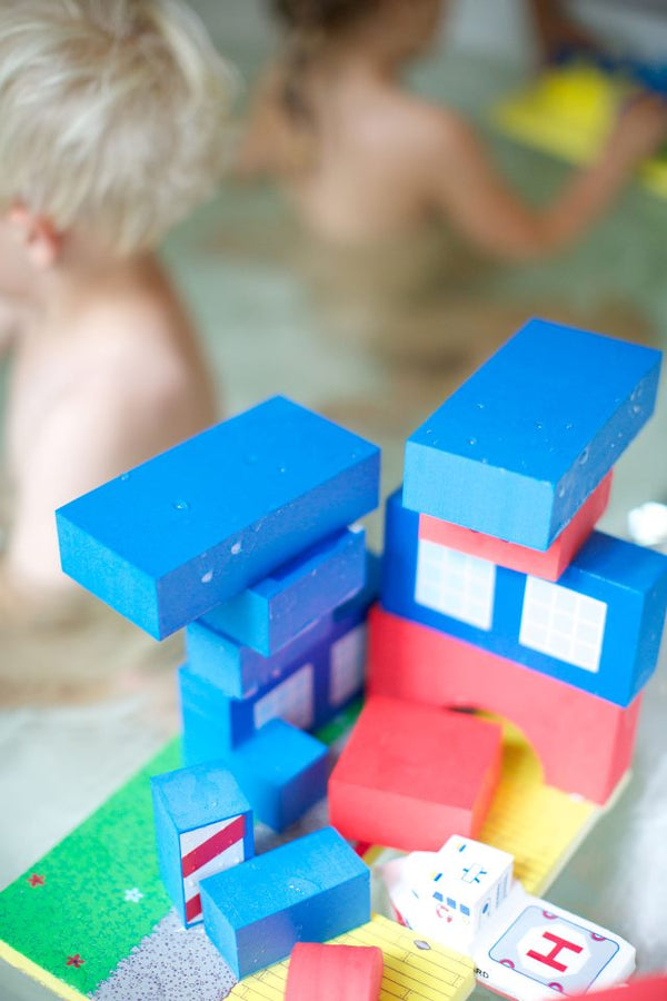 Badespielzeug – Küstenwache mit Hubschrauber, 19 Teile - tablude.com