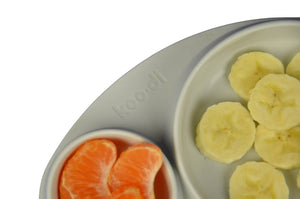 Silikonteller Tiny Tapas – Light Grey
