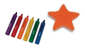 6-farbige Badestifte mit Schwamm - tablude.com