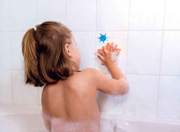6-farbige Badestifte mit Schwamm - tablude.com