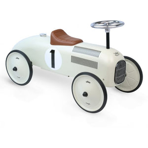 Retro-Rutschauto aus Metall – Weiß