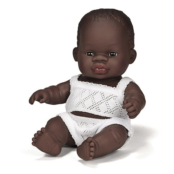 Puppe Mädchen - Afrikanerin 21 cm