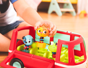 Musikalischer Bus mit fröhlichen Passagieren – Doo B. Doos - tablude.com