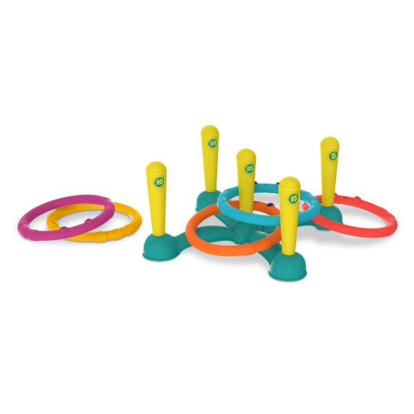 Set zum Werfen von Reifen auf ein Ziel – Sling-a-Ring Toss - tablude.com