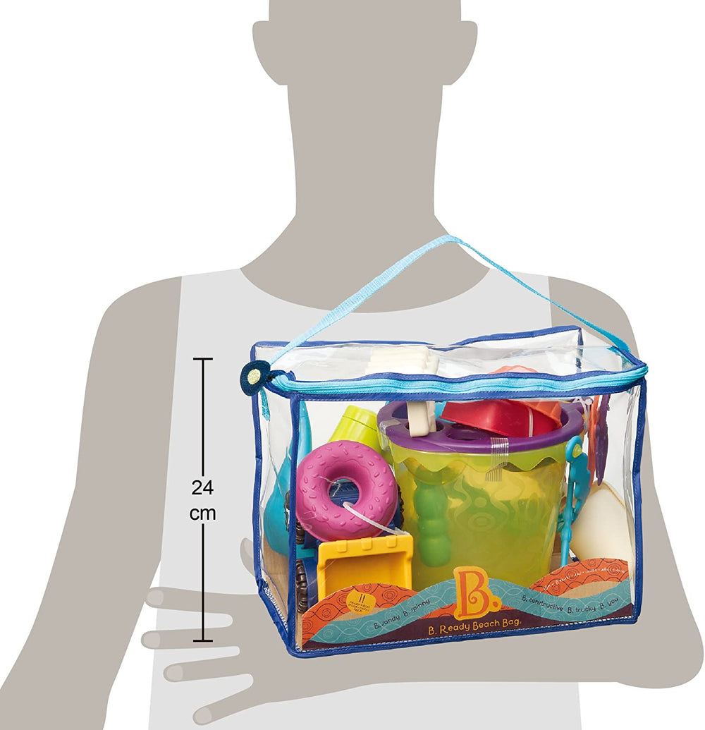 Strandzubehörset in Tasche - blau - tablude.com