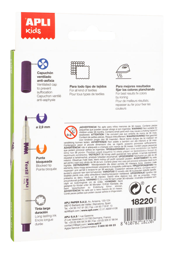 Textilstifte – 10 Farben - tablude.com