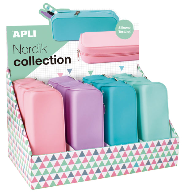 Silikon-Federmäppchen Nordik Collection – Türkis - tablude.com