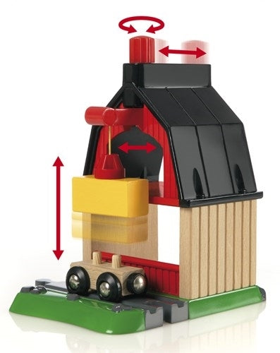 Holzschlitten auf dem Bauernhof