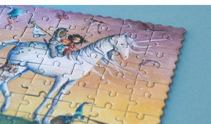 Taschenpuzzle für Kinder, 100 Teile – Mein Einhorn - tablude.com