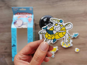 Stempel mit Marker – Ozean 3+