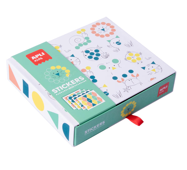 Stickerset mit geometrischen Motiven – Tiere - tablude.com