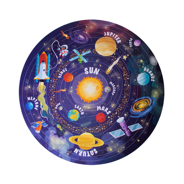 Rundes Puzzle in einer Tube – Sonnensystem 5+ - tablude.com