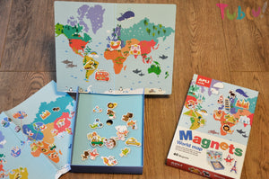 Magnetisches Puzzle – Weltkarte - tablude.com