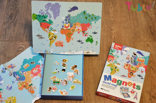 Magnetisches Puzzle – Weltkarte - tablude.com
