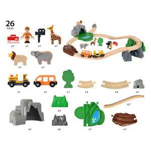 Holz-Safari-Bahn