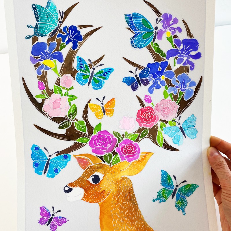 Aquarellum-Malset – Hirsche