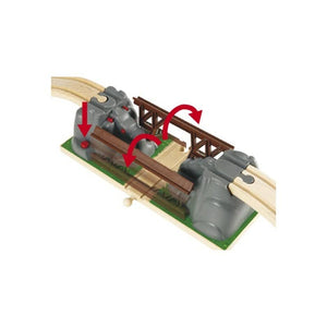 Eisenbahnviadukt mit Falltür