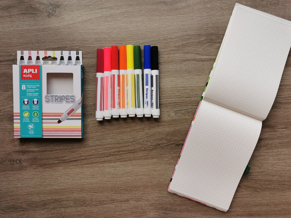 Filzstifte zum Zeichnen – 8 Farben - tablude.com