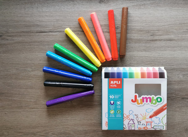 Jumbo-Filzstifte – 10 Farben - tablude.com