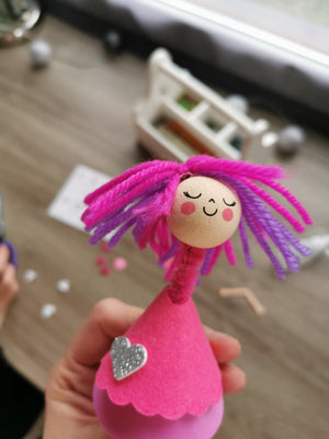 Kunstset – Rosa Prinzessin - tablude.com