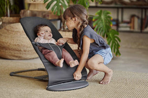 Babywippe BLISS 3D Jersey – Grau-Schwarz