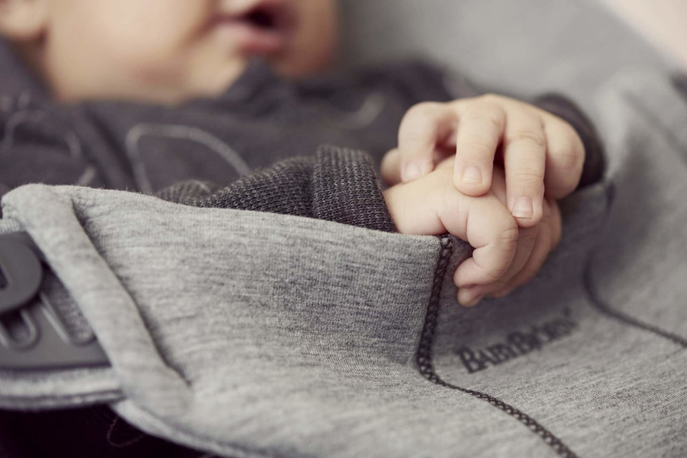 Babywippe BLISS 3D – Hellgrau Jersey