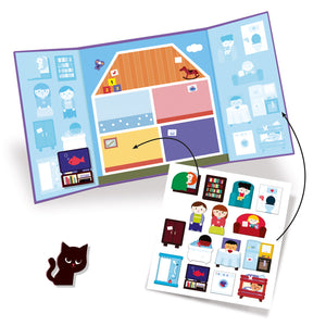 Set mit wiederverwendbaren Aufklebern – Haus - tablude.com