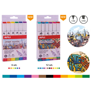 Doppelseitige Marker Street Marker – 6 Farben - tablude.com