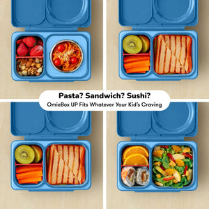 Lunchbox mit Thermosbehälter OmieBox Up – Cosmic Blue