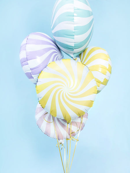Folienballon – Bonbon hellgelb 35 cm