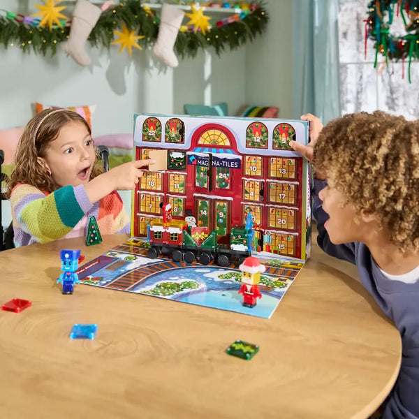 Adventskalender mit Magnetbausteinen - microMAGS, 34 Teile