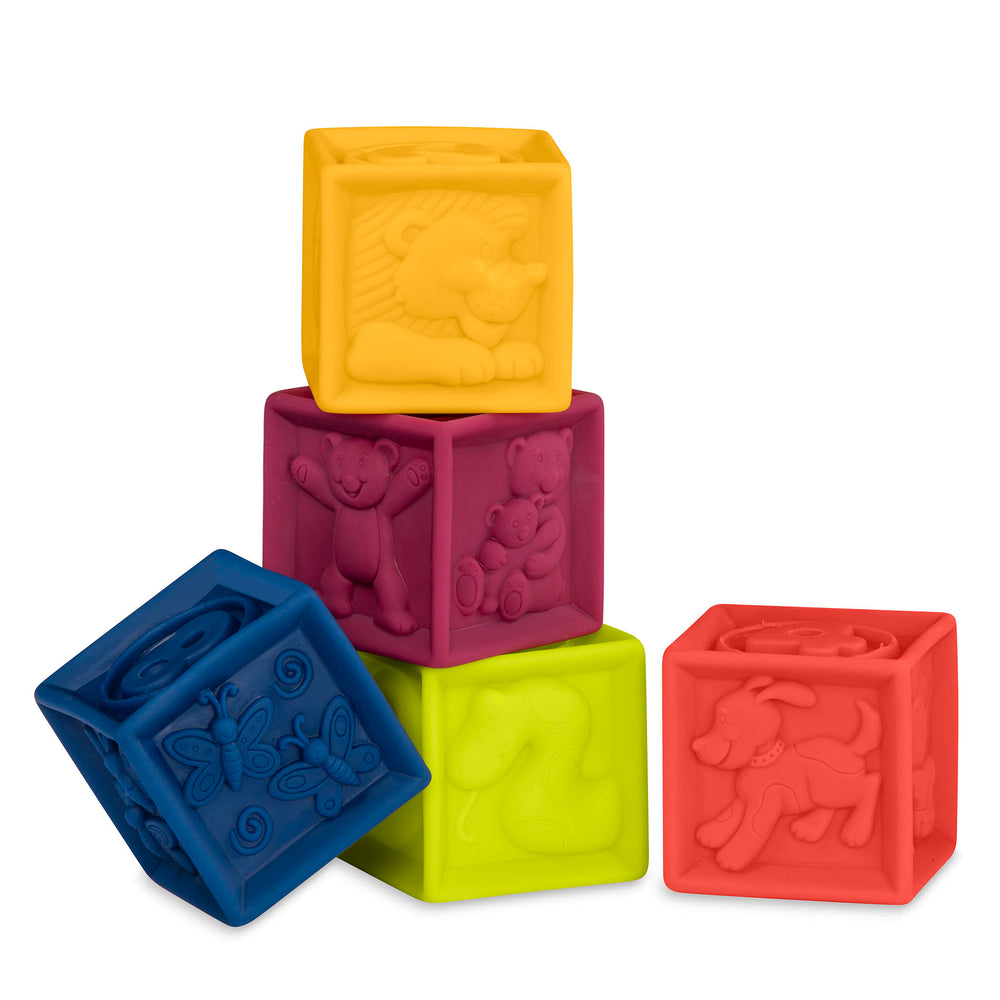 Weiche Bausteine OneTwoSqueeze – kleines Set - tablude.com
