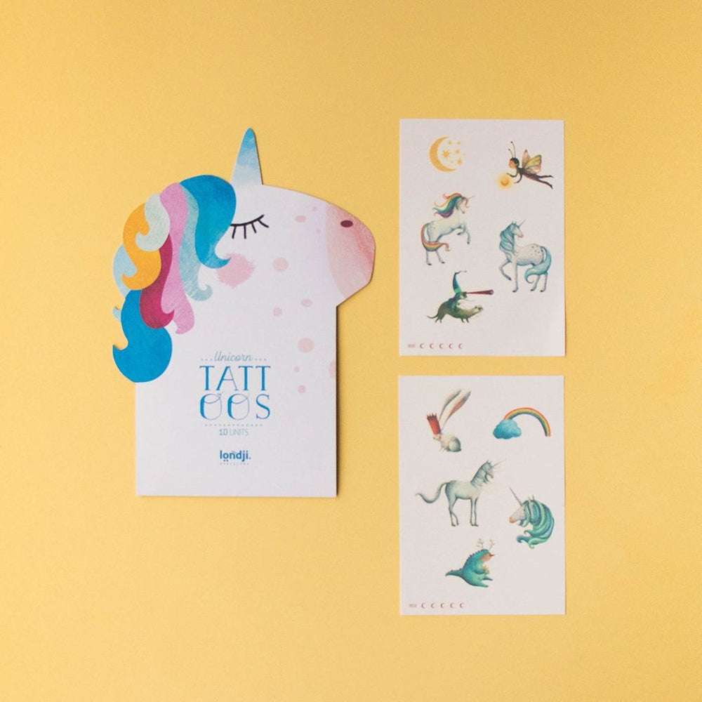 Tattoos für Kinder – Einhörner - tablude.com