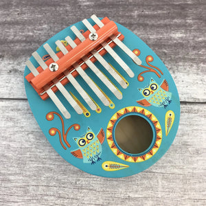 Holz-Kalimba-Instrument  - Eule - tablude.com