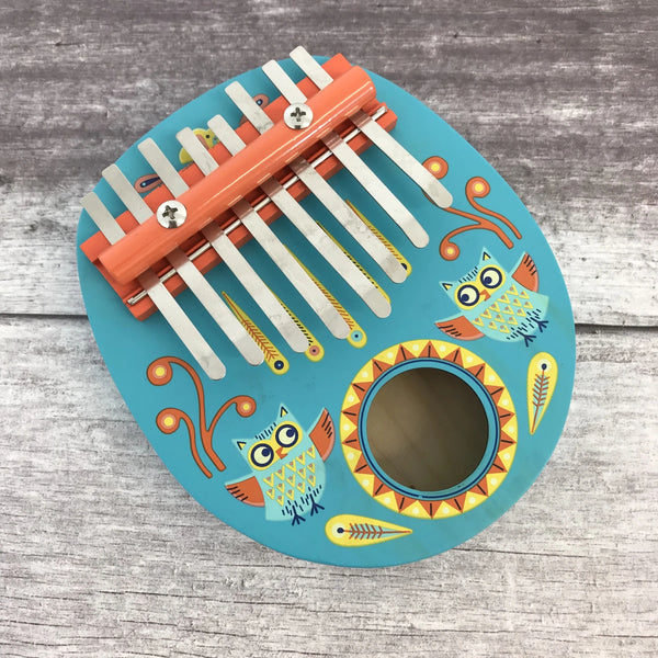Holz-Kalimba-Instrument  - Eule - tablude.com